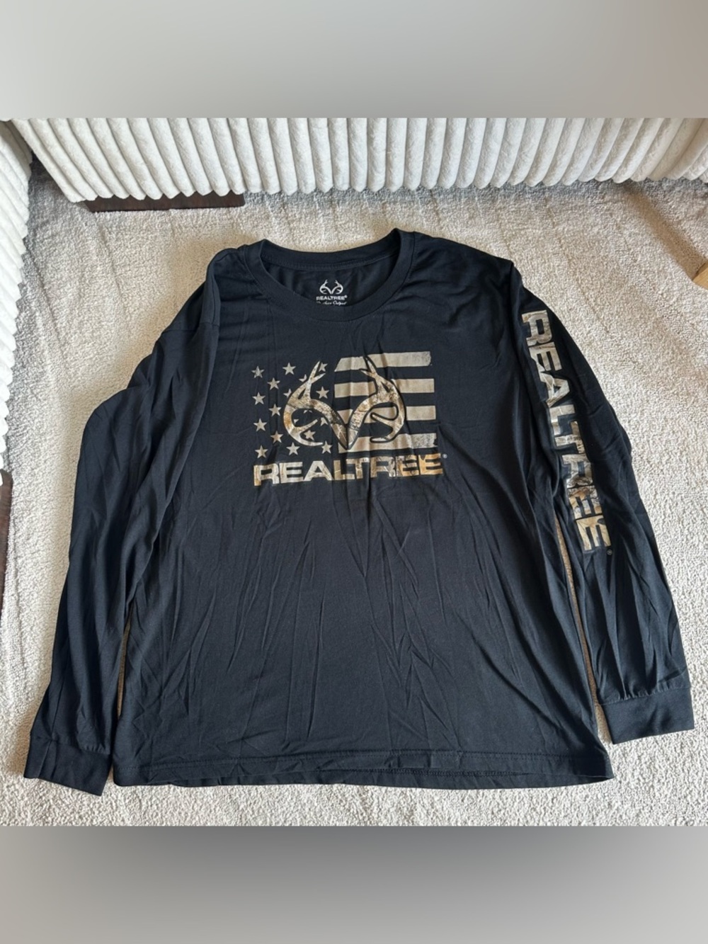 Realtree Men’s Long Sleeve American Flag Hunting Shirt